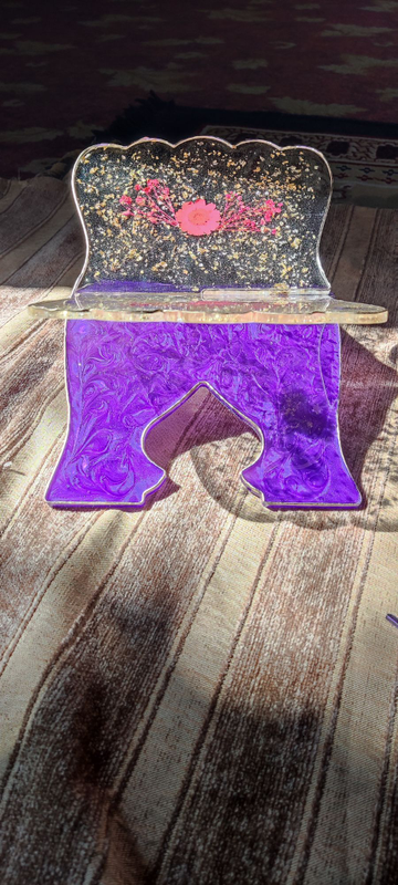 Rehal Book Reading Stand Resin Handmade rehal Quran/Bible/Geeta Holy Book Stand Wedding Gift