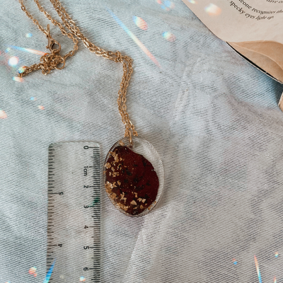 Rose Petal Preserved Pendent